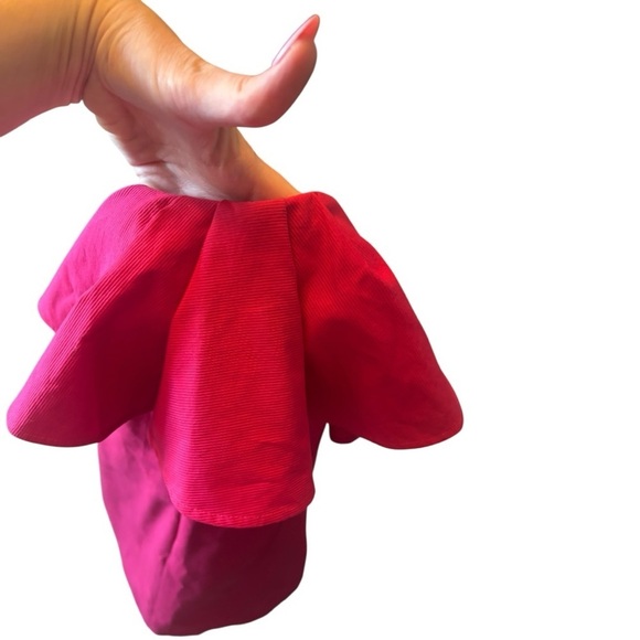 NWT Tara Jarmon Pink One Shoulder Dress EU Size 36 (US Size 6) - Picture 5 of 10